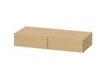 Duravit DuraStyle Schubkastenablage DS827003030 100 x 44 cm, 2 Schubkästen, Eiche natur, mit Konsolenträger