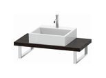 Duravit L-Cube Konsole LC100C07272 Stärke 4.5 cm, eiche dunkel gebürstet, für Aufsatzbecken, variabel