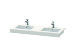 Duravit DuraStyle Waschtisch-Konsole DS829C02222 55x80x10cm, 2 Ausschnitte, weiß hochglanz