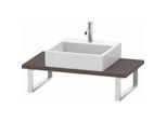 Duravit L-Cube Konsole LC104C09090 Stärke 3 cm, flannel grey seidenmatt, für Aufsatzbecken, variabel