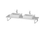 Duravit L-Cube Konsole LC101C02222 Stärke 4.5 cm, weiß hochglanz, für Aufsatzbecken, variabel