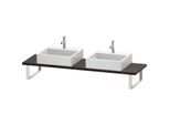 Duravit L-Cube Konsole LC105C07272 Stärke 3 cm, eiche dunkel gebürstet, für Aufsatzbecken, variabel