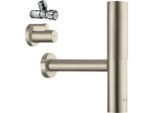 hansgrohe Flowstar Designsiphon-Set 51304820 G 1 1/4, brushed Nickel