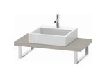 Duravit L-Cube Konsole LC100C09191 Stärke 4.5 cm, taupe matt, für Aufsatzbecken, variabel