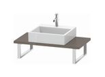 Duravit L-Cube Konsole LC104C08989 Stärke 3 cm, flannel grey hochglanz, für Aufsatzbecken, variabel