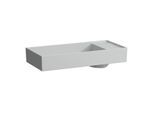 LAUFEN Kartell Waschtischschale 8123327591121, 75x35cm, grau, ohne Hahnloch, Saphirkeramik