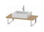 Duravit L-Cube Konsole LC104C01212 Stärke 3 cm, eiche gebürstet, für Aufsatzbecken, variabel