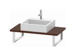 Duravit L-Cube Konsole LC104C01313 Stärke 3 cm, amerikanischer nussbaum, für Aufsatzbecken, variabel