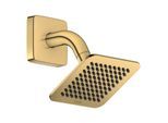 AXOR Citterio C Duschkopf 28810990 1 Strahlart wassersparend mit Brausearm, 120x120mm, polished gold optic