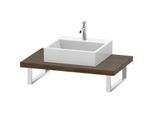 Duravit L-Cube Konsole LC102C02121 Stärke 4.5 cm, nussbaum dunkel, für Aufsatzbecken, variabel