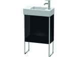 Duravit XSquare Waschtisch-Unterschrank XS4471L4040 48,4x49,1x24cm, Tür links, schwarz hochglanz