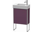 Duravit XSquare Waschtisch-Unterschrank XS4471R9494 48,4x49,1x24cm, Tür rechts, Aubergine seidenmatt