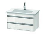 Duravit Ketho Waschtisch-Unterschrank KT642902222 80 x 47,5 cm, weiß hochglanz, 2 Schubkästen, wandhängend