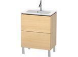 Duravit L-Cube Waschtisch-Unterschrank LC667307171 62 x 39,1 cm, mediterane eiche, 2 Auszüge, stehend