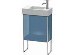 Duravit XSquare Waschtisch-Unterschrank XS4471R4747 48,4x49,1x24cm, Tür rechts, Stone Blue hochglanz