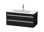 Duravit Ketho Waschtisch-Unterschrank KT643001616 100 x 47,5 cm, Eiche schwarz, 2 Schubkästen, wandhängend