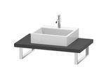 Duravit L-Cube Konsole LC102C04949 Stärke 4.5 cm, graphit matt, für Aufsatzbecken, variabel