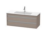 Duravit Ketho Waschtisch-Unterschrank KT643104343 120 x 47,5 cm, basalt matt, 2 Schubkästen, wandhängend