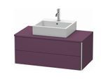 Duravit XSquare Waschtisch-Unterschrank XS491109494 100x40x54,8cm, 2 Schubkästen, Aubergine seidenmatt