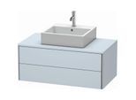 Duravit XSquare Waschtisch-Unterschrank XS491109797 100x40x54,8cm, 2 Schubkästen, Lichtblau seidenmatt