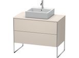 Duravit XSquare Waschtisch-Unterschrank XS492109191 100x53,8x54,8cm, 2 Auszüge, Taupe