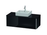 Duravit XSquare Waschtisch-Unterschrank XS490204040 120x40x54,8cm, 1 Auszug, schwarz hochglanz