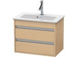 Duravit Ketho Waschtisch-Unterschrank KT645203030 60 x 38,5 cm, Eiche natur, 2 Schubkästen, wandhängend