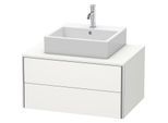 Duravit XSquare Waschtisch-Unterschrank XS491003939 80x40x54,8cm, 2 Schubkästen, Nordic weiß seidenmatt