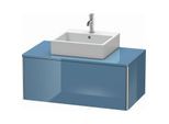 Duravit XSquare Waschtisch-Unterschrank XS490104747 100x40x54,8cm, 1 Auszug, Stone Blue hochglanz