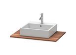 Duravit XSquare Massivholzkonsole XS061D07777 80 x 55 cm, Amerikanisch Nussbaum, mit 1 Ausschnitt