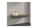 Villeroy und Boch Antao Waschtisch-Unterschrank K11111HL 120x19x50cm, Waschbeckenplattenfarbe honey oak, leaf green matt lacquer