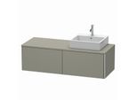 Duravit XSquare Waschtisch-Unterschrank XS4903R9292 140x40x54,8cm, 2 Auszüge, rechts, Steingrau seidenmatt
