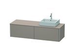 Duravit XSquare Waschtisch-Unterschrank XS4904R4343 160x40x54,8cm, Auszüge, rechts, Basalt matt