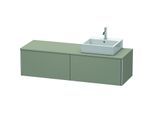 Duravit XSquare Waschtisch-Unterschrank XS4904R9292 160x40x54,8cm, Auszüge, rechts, Steingrau seidenmatt