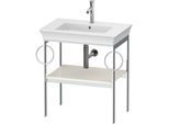 Duravit White Tulip Waschtisch-Konsole WT4546BH4H4 68,4 x 45 cm, Nordic Weiß Hochglanz, bodenstehend, Metall, 2 Handtuchhalter