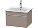 Duravit Ketho Waschtisch-Unterschrank KT641804343 60 x 47,5 cm, basalt matt, 1 Auszug, wandhängend