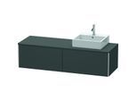 Duravit XSquare Waschtisch-Unterschrank XS4904R4949 160x40x54,8cm, Auszüge, rechts, Graphit matt