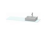 Duravit XSquare Konsole XS060HR0909 160x55cm, mit 1 Ausschnitt, rechts, Lichtblau matt