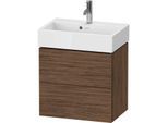 Duravit L-Cube Waschtisch-Unterschrank LC621902121 58,4x39,1x54,4cm, 2 Schubkästen, wandhängend, nussbaum dunkel