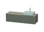 Duravit XSquare Waschtisch-Unterschrank XS4904R9090 160x40x54,8cm, Auszüge, rechts, Flannel Grey seidenmatt