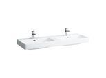 LAUFEN LAUFEN Pro S Doppelwaschtisch 8149684001081 130 x 46 cm, 3 Hahnlöcher, mit Überlauf