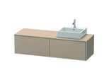 Duravit XSquare Waschtisch-Unterschrank XS4904R7575 160x40x54,8cm, Auszüge, rechts, Leinen