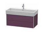 Duravit XSquare Waschtisch-Unterschrank XS419609494 98,4x39,7x46cm, 2 Schubkästen, Aubergine seidenmatt