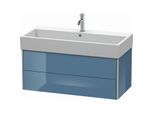 Duravit XSquare Waschtisch-Unterschrank XS419604747 98,4x39,7x46cm, 2 Schubkästen, Stone Blue hochglanz