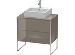 Duravit XSquare Waschtisch-Unterschrank XS492008989 80x53,8x54,8cm, 2 Auszüge, Flannel Grey hochglanz