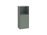 Villeroy und Boch Finion Seitenschrank F510HGGM 41,8x93,6x27cm, rechts, Regal oben Midnight Blue Matt, Olive Matt Lacquer
