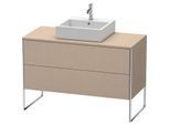 Duravit XSquare Waschtisch-Unterschrank XS492207575 120x53,8x54,8cm, 2 Auszüge, Leinen