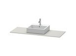 Duravit XSquare Konsole XS060GM0707 140x55cm, mit 1 Ausschnitt, mittig, Betongrau matt
