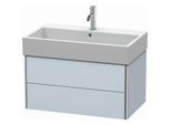 Duravit XSquare Waschtisch-Unterschrank XS419509797 78,4x39,7x46cm, 2 Schubkästen, Lichtblau seidenmatt