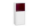 Villeroy und Boch Finion Seitenschrank F510HBGF 41,8x93,6x27cm, rechts, Regal oben Peony Matt, Glossy white lacquer